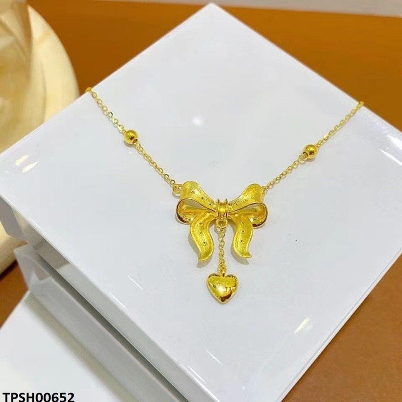 Bow/Heart Drop Pendant