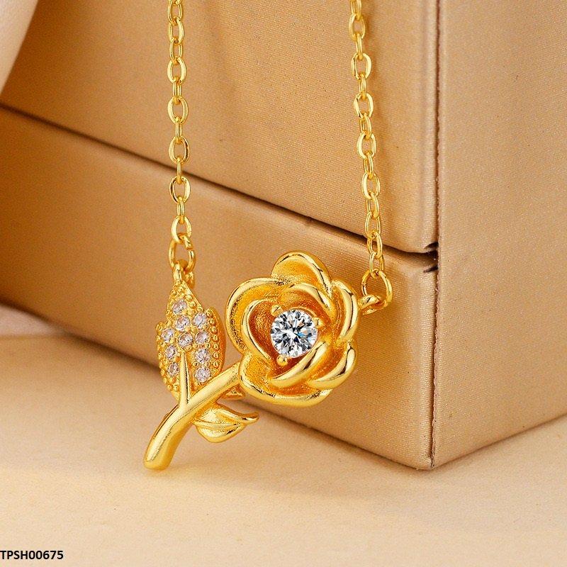 Flower Pendant with Chain