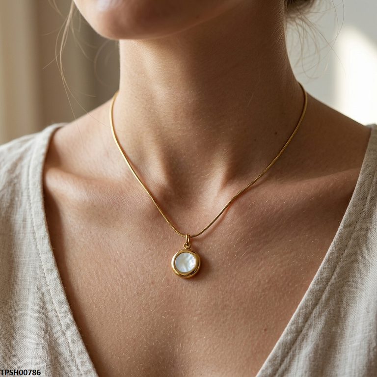Stainless Steel Round Pendant