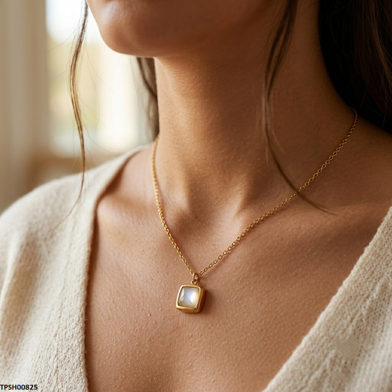 Stainless Steel Square Pendant