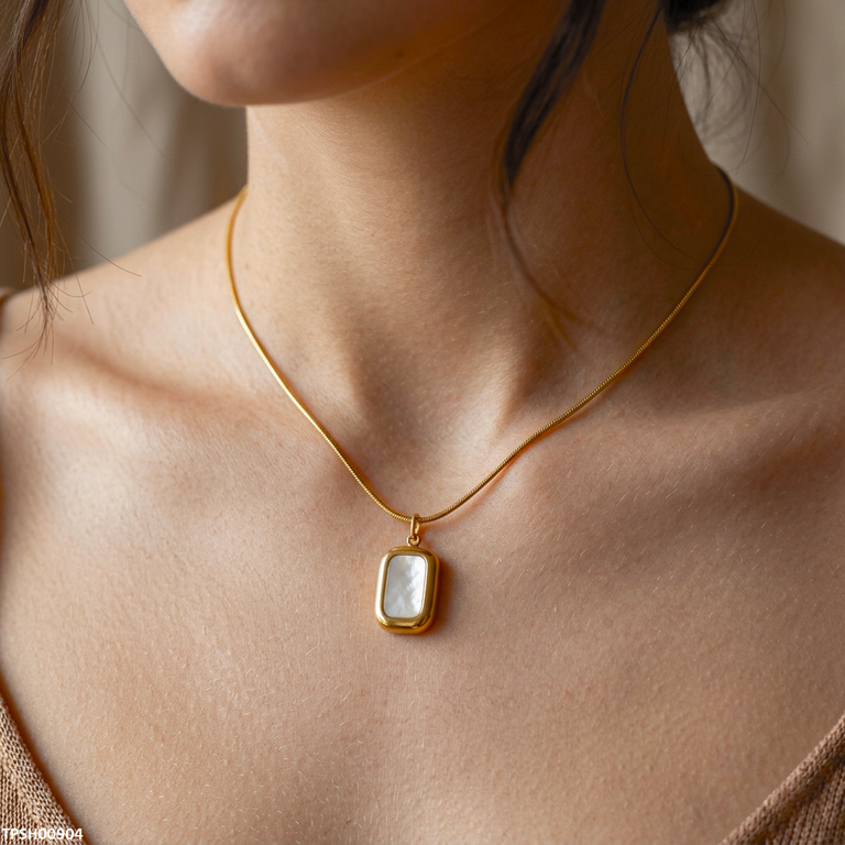 Stainless Steel Rectangle Pendant