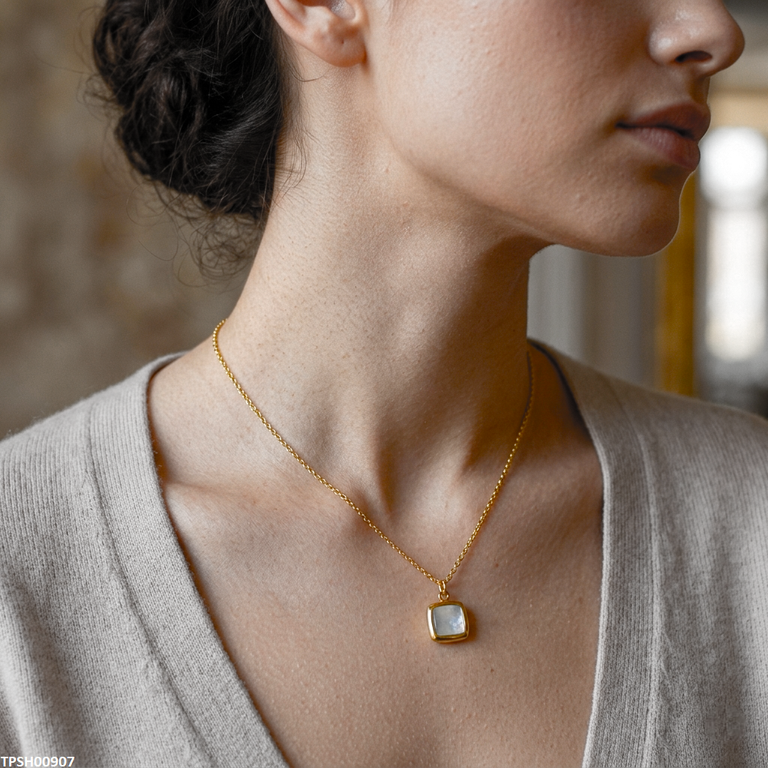 Stainless Steel Square Pendant