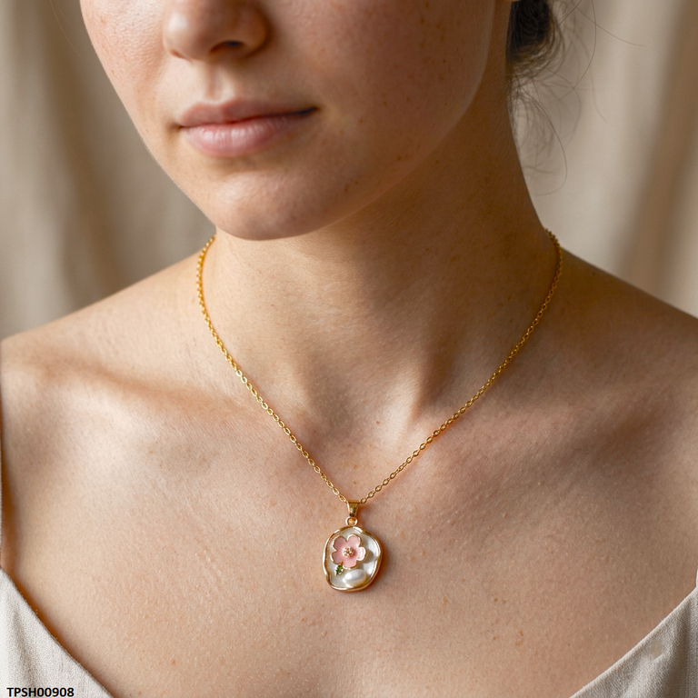 Stainless Steel Flower Pendant