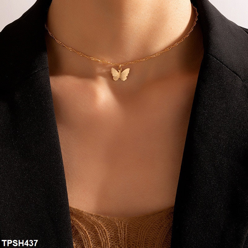 Butterfly Pendant with Chain