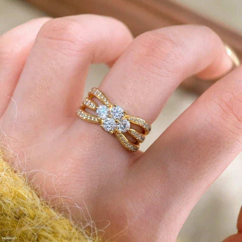 Triple Sparkle Ring