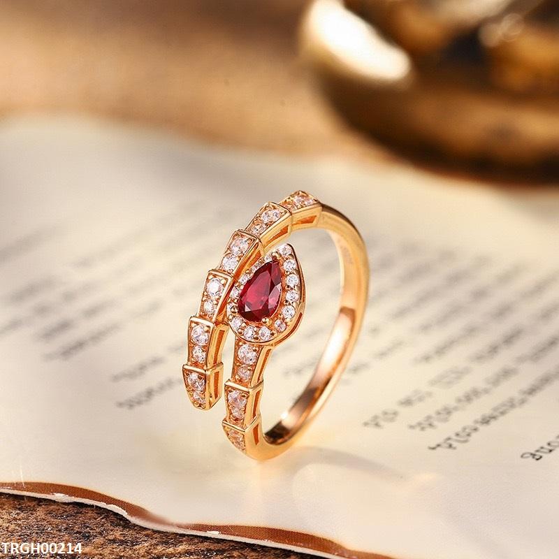 Snake Zircon Stone Ring Adjustable