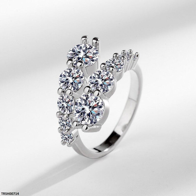 Double Sided Round Stone Ring