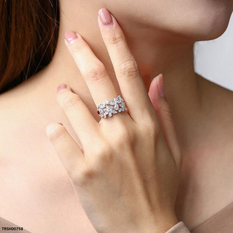 Marquise Flower Ring