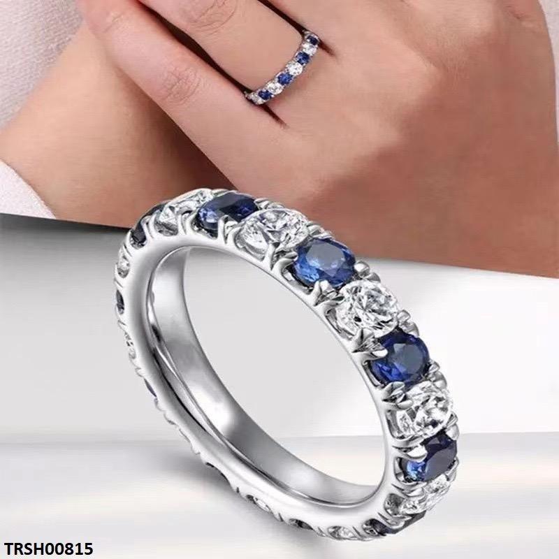 Round Sapphire Eternity Ring