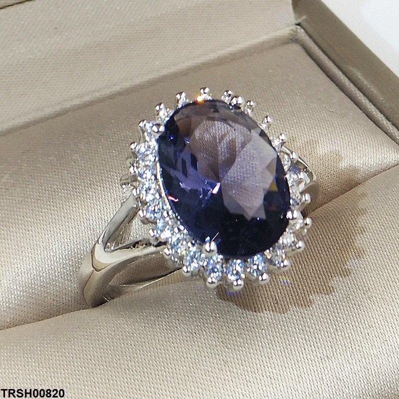 Oval Blue Stone Ring