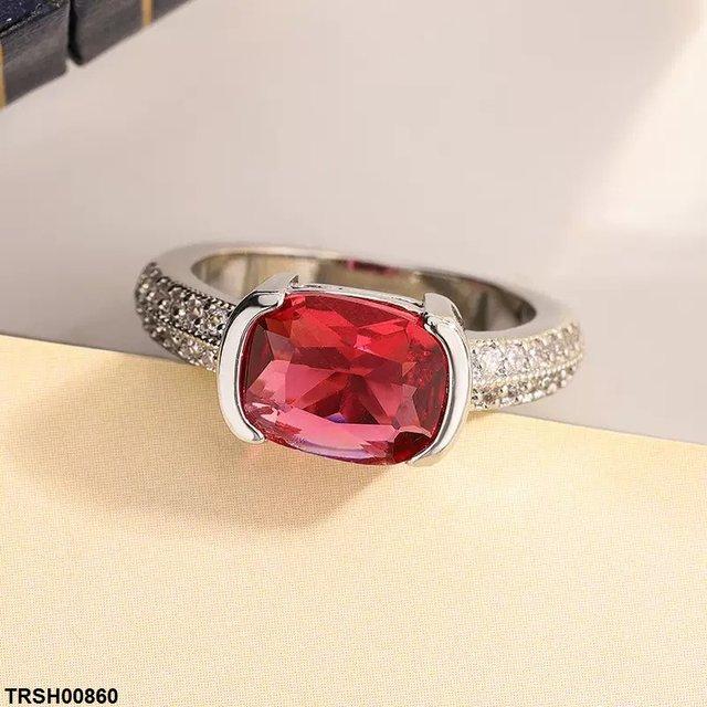Oval Stone Zircon Ring