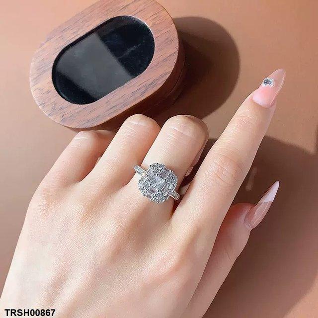 Square Stone Zircon Ring