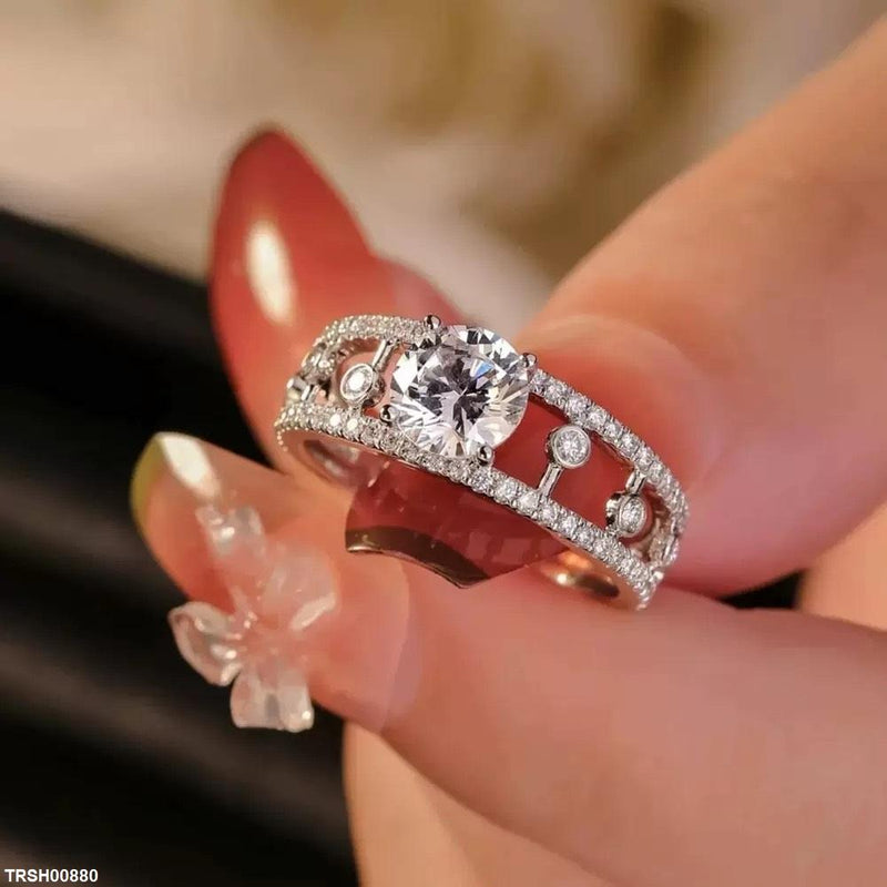 Solitaire Stone Zircon Ring