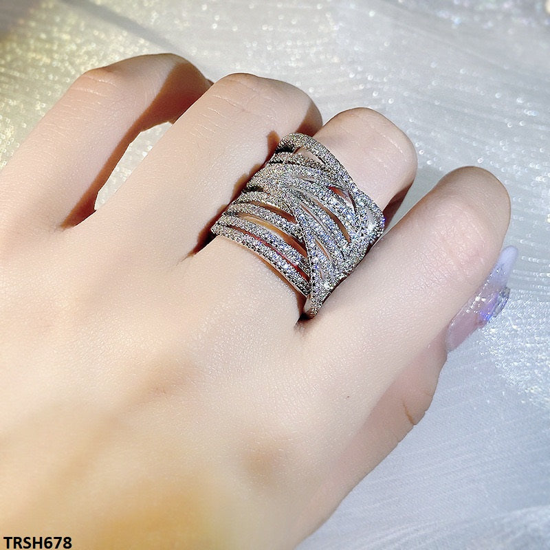 Round Layard Zircon Ring Adjustable