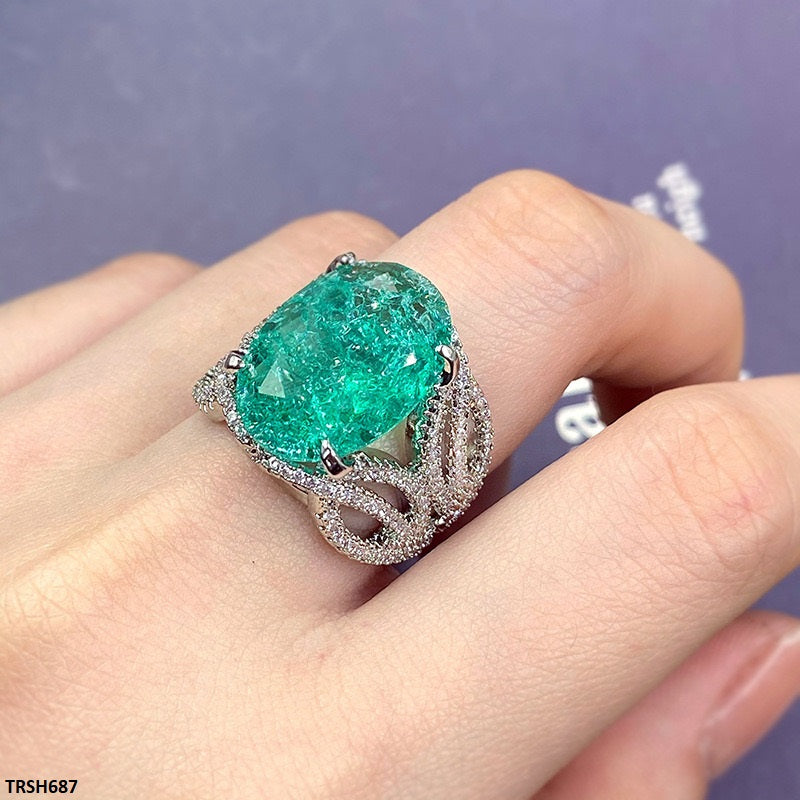 Oval Stone Zircon Ring