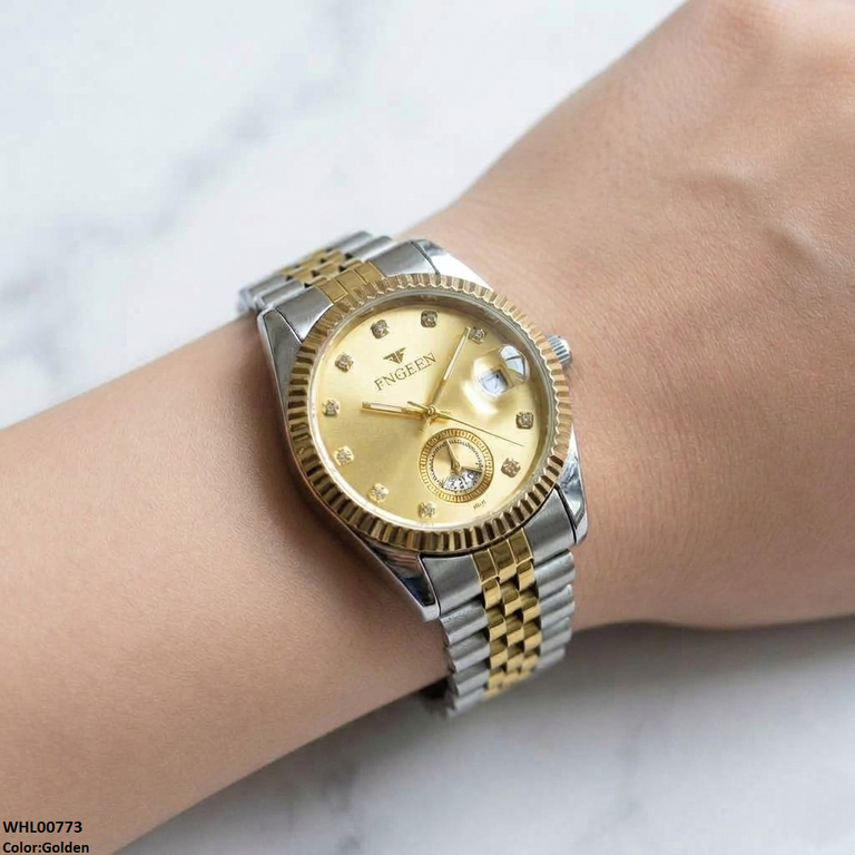 Fashionable Round Dial Women's Watch